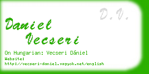 daniel vecseri business card